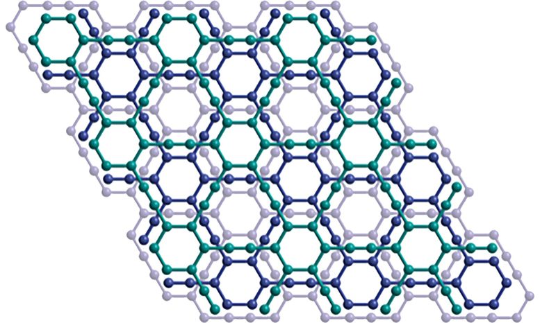 Layer of Graphyne Crystal Structure
