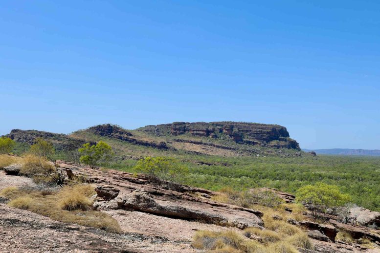Layers of 1.7 Billion Year Old Sedimentary Rocks in Kakadu National Park