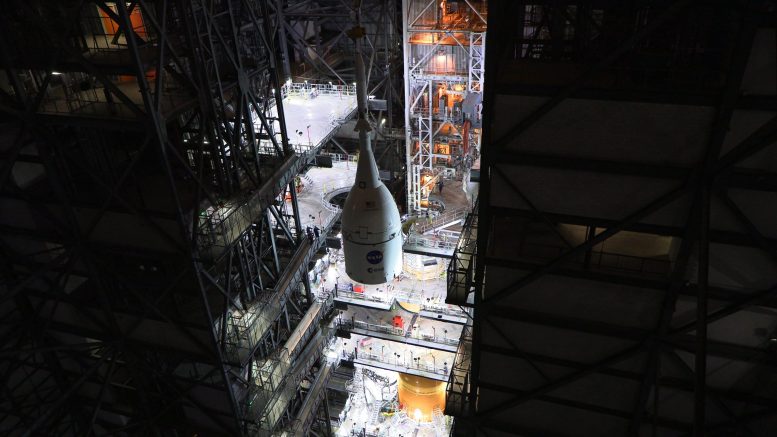 Lifting Orion Spacecraft