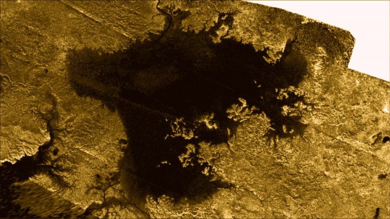 Ligeia Mare Second Largest Body of Liquid on Titan