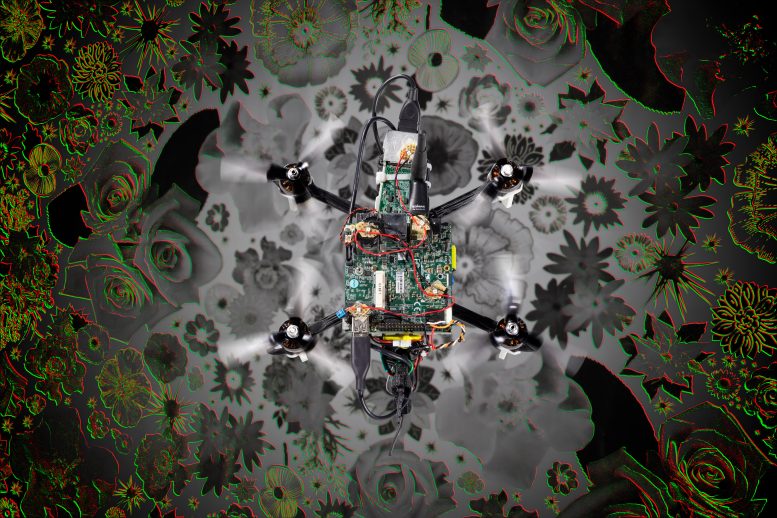 Drone autônomo alimentado por chip neuromórfico Liohi