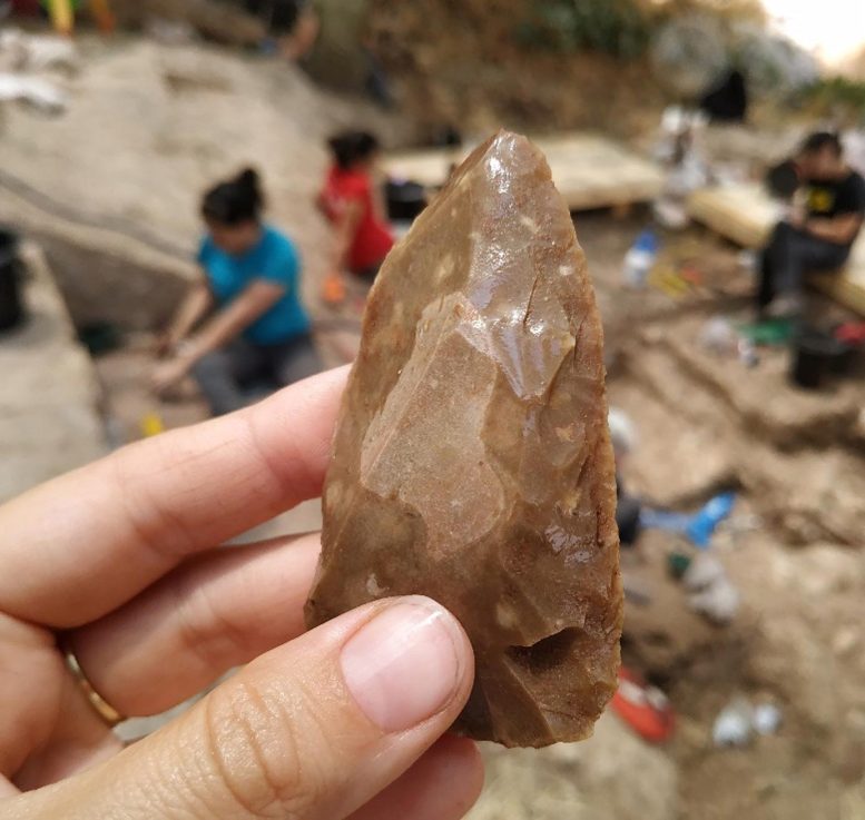 Lithic Artifact From Tinshemet Cave