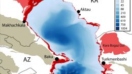 Locations of Caspian Sea Surface Change