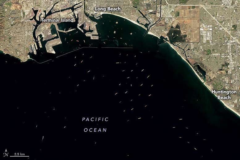 Long Beach Cargo Ship Backlog Annotated