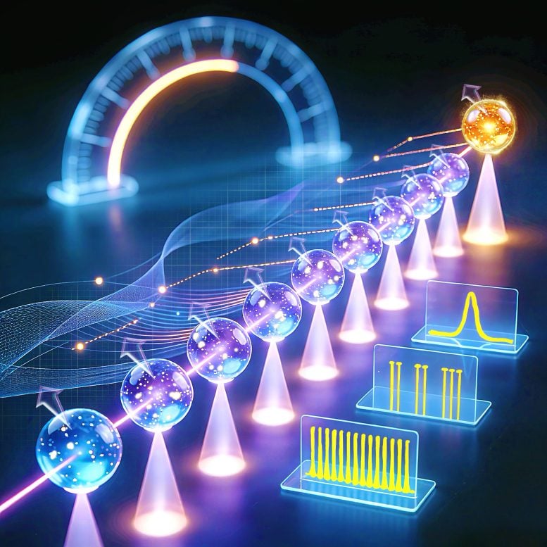 Atomic Chains Turn Electric Fields into Measurable Quantum Signals