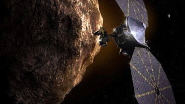 Lucy Spacecraft at Trojan Asteroid