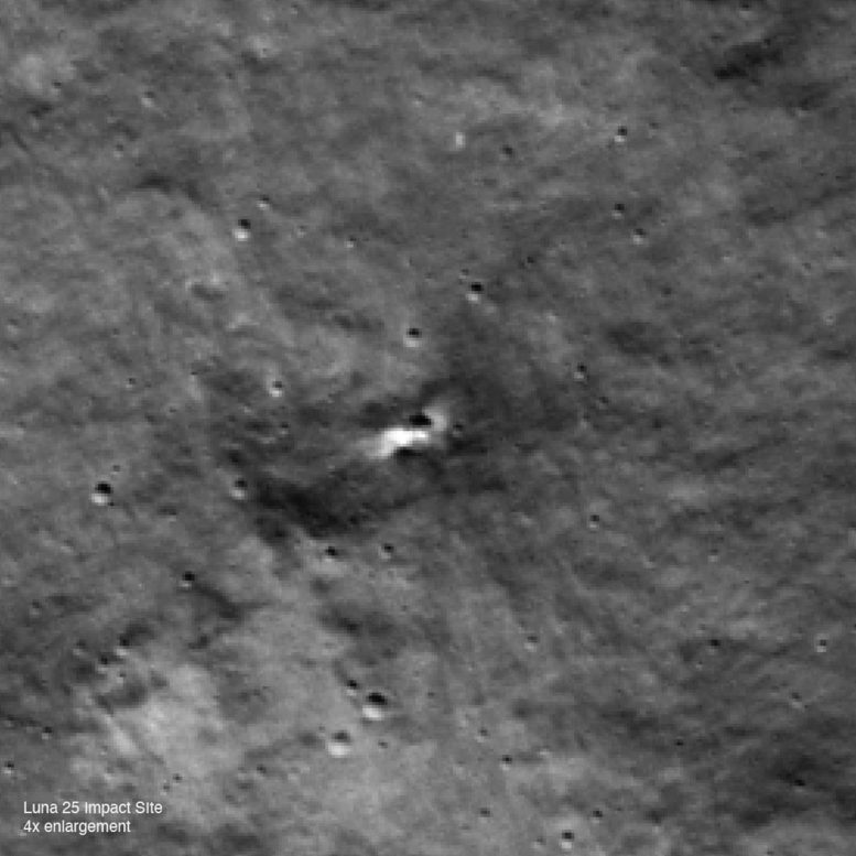 Luna 25 Impact Site Enlarged