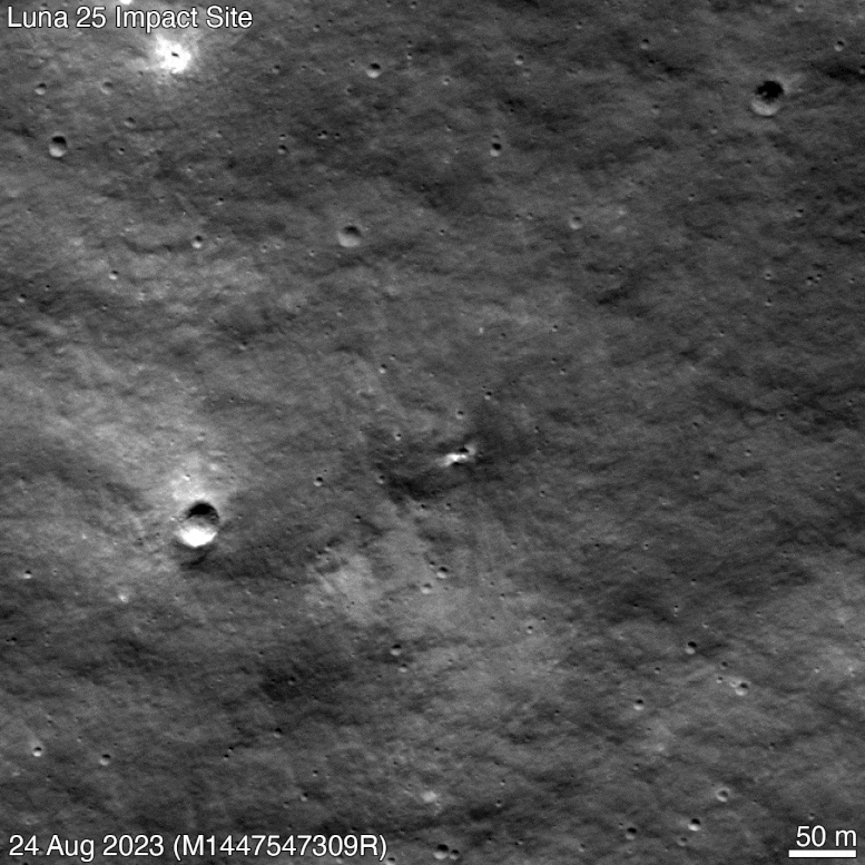 Luna 25 Impact Site
