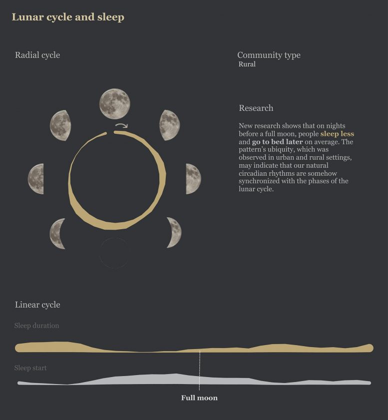 Lunar Cycle Sleep Infographic