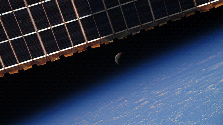 Uluslararası Uzay İstasyonundan Ay Tutulması