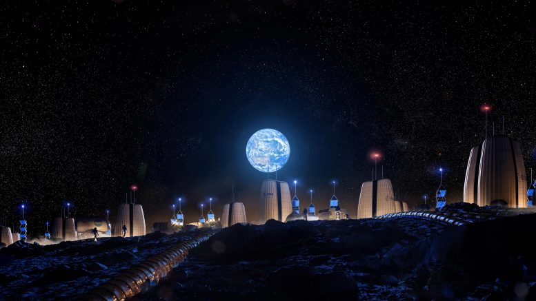 Lunar Habitats Grouped Together