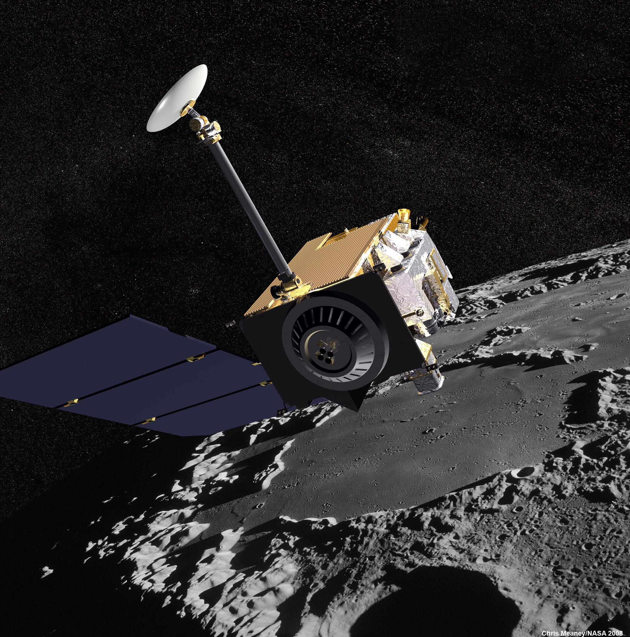 Лунар-Орбитер" (Lunar Orbiter). Зонд Lunar reconnaissance Orbiter. Космический аппарат LRO. Аппарат NASA Lunar reconnaissance Orbiter.
