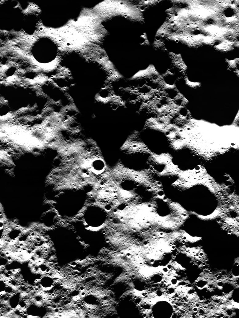 Lunar Surface Captured by Juice Spacecraft
