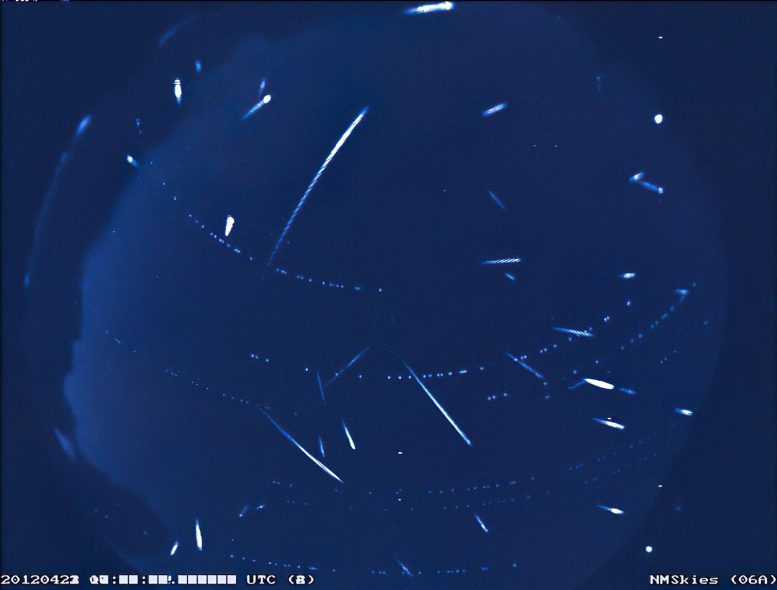 Lyrid Meteors Over New Mexico