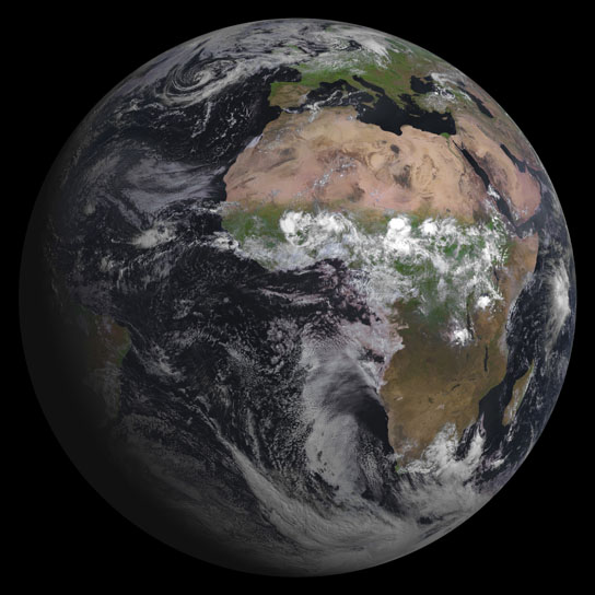 MSG-3 weather satellite delivers first image