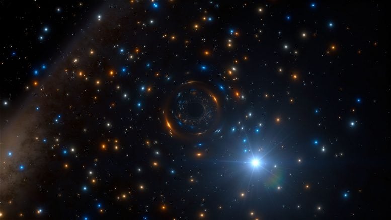 MUSE Reveals Lonely Black Hole Hiding in Giant Star Cluster