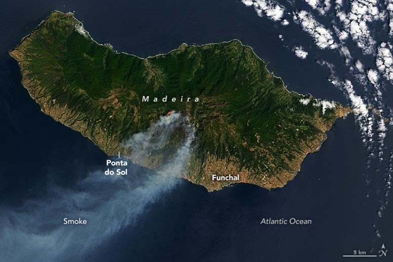 Madeira Island Fire 2024 Annotated