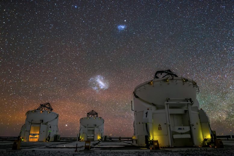 Вспомогательные телескопы Магелланова облака ESO VLT