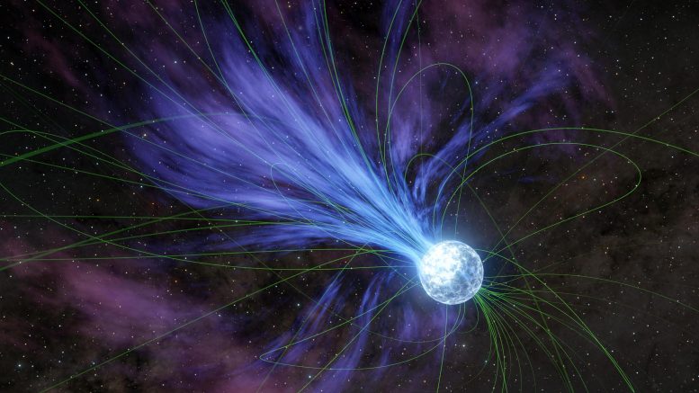 Een magnetar verliest massa