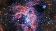 Magnetic Field Streamlines 30 Doradus Tarantula Nebula