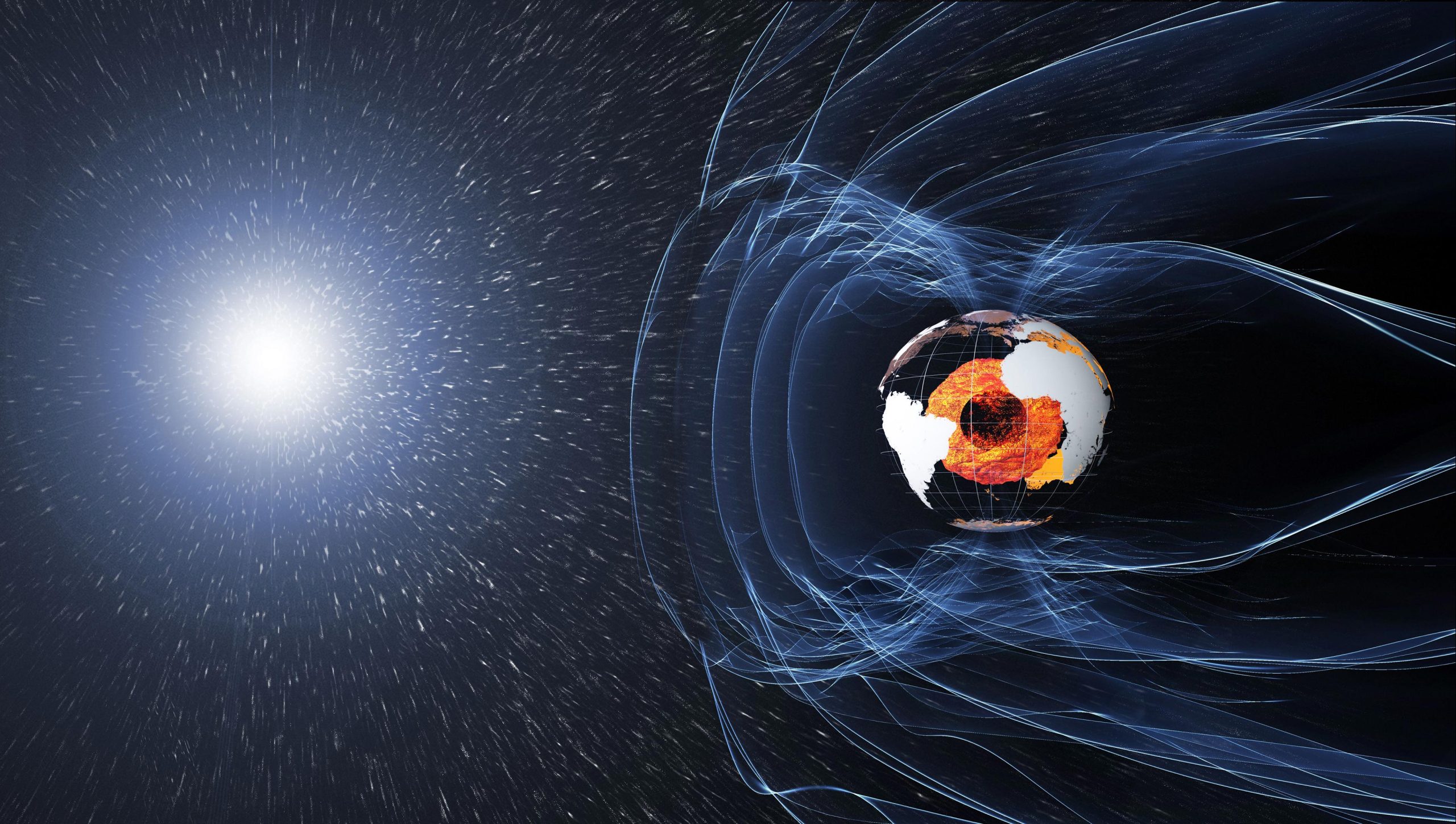 Usłysz przerażające dźwięki ziemskiego pola magnetycznego – uchwycone przez misję roju satelitów