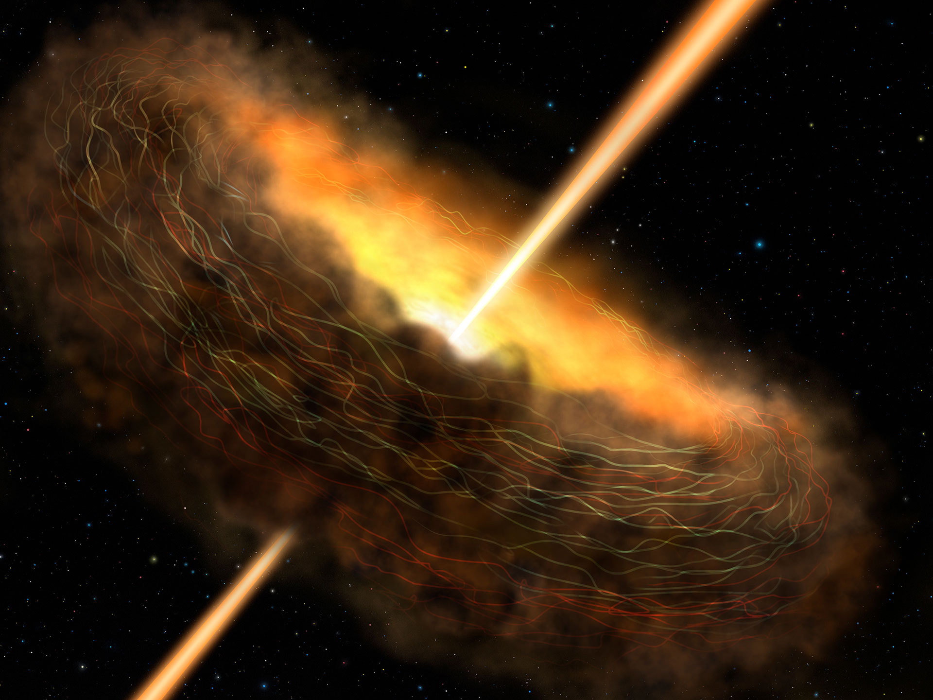 Black Holes More Powerful Than Thought – Magnetic Fields Reach Deeper Into Galaxies thumbnail