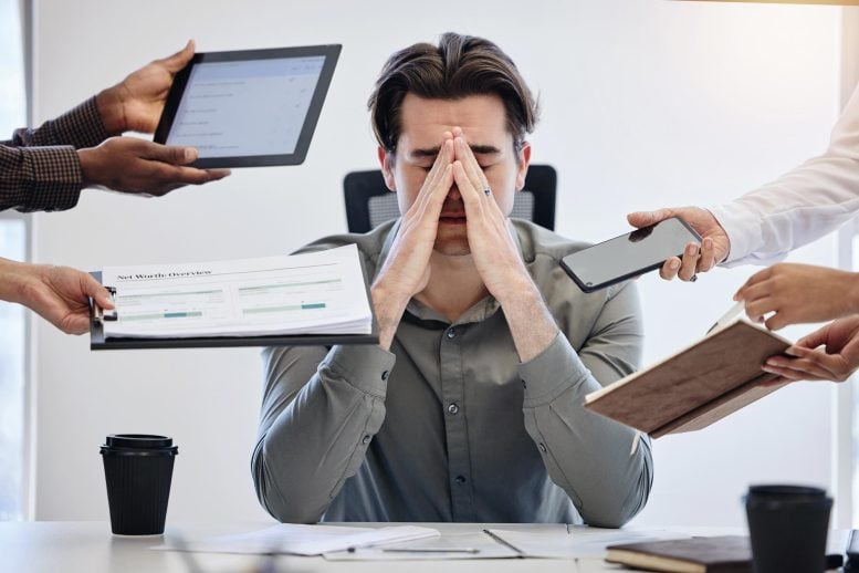 Man Business Multitasking Stress