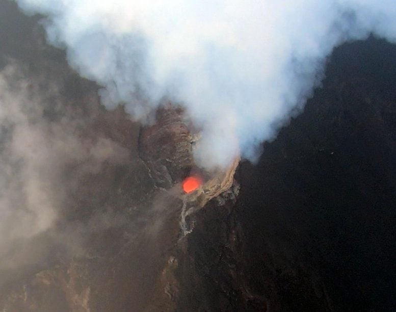 Manam Volcano Molten Magma
