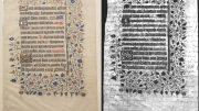 Manuscript on Parchment With Multiple Layers of Writing