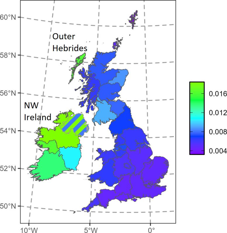 Map of the Landscape of Hereditary Hemochromatosis Risk Across the UK and Ireland