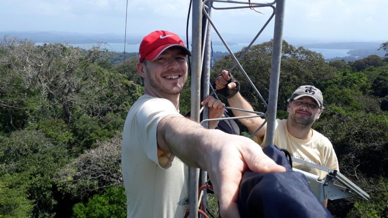 Marco Visser (Left) and Matteo Detto Measures Leaf Angles