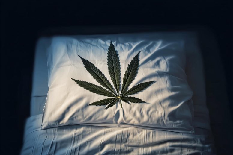 Marijuana Leaf Pillow Bed Cannabis Sleep
