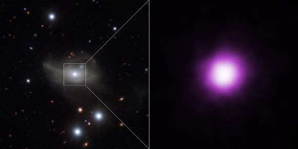 Markarian 1018 Black Hole Dims Brilliant Galaxy
