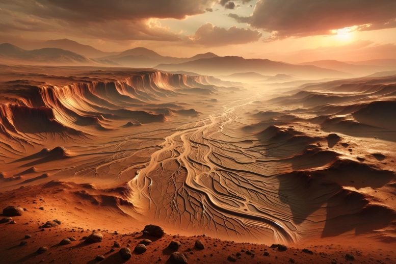 Mars Ancient Arid Landscape