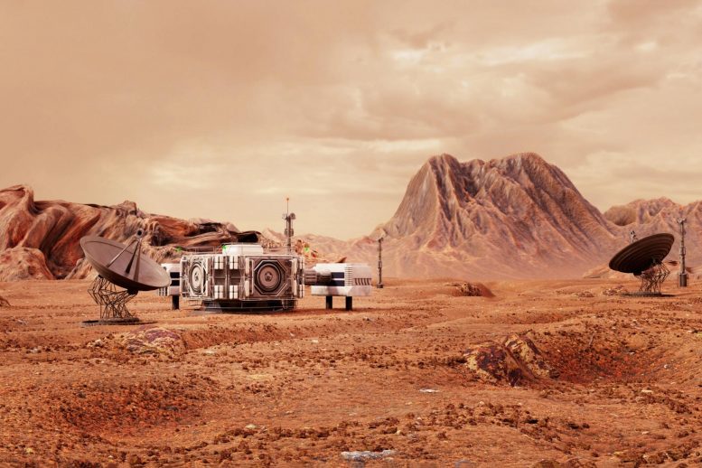 Mars Base Illustration