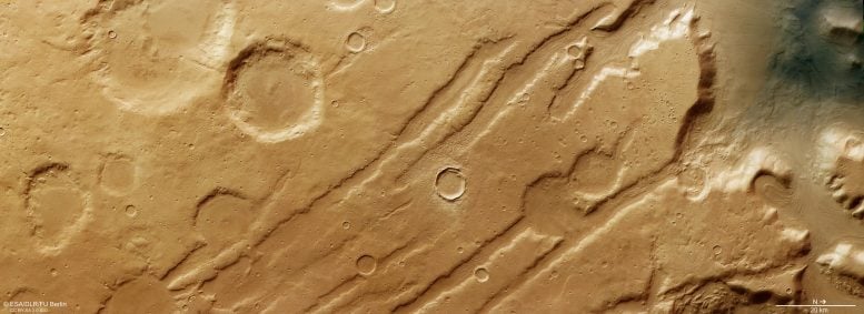 Mars Coloe Fossae Patterns
