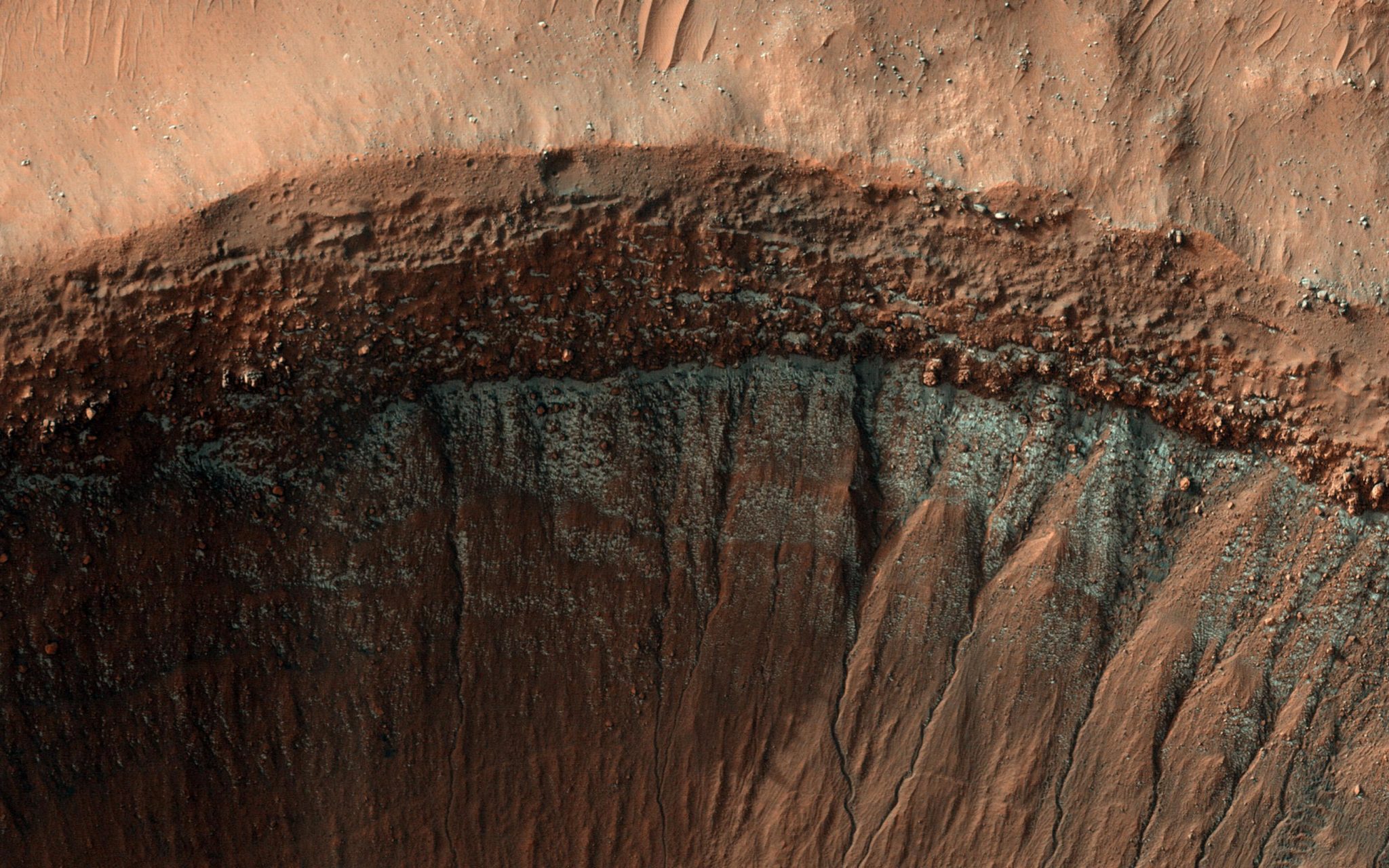 NASA Explores a Winter Wonderland on Mars Otherworldly Holiday Scene