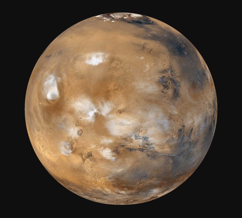 Imagen diaria del Mars Global Surveyor del MOC en abril de 1999