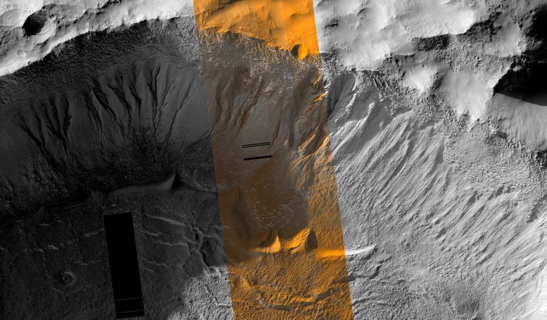 Cómo la inclinación del eje y el hielo tallaron el paisaje marciano