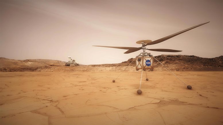 Mars Helicopter Artist's Concept