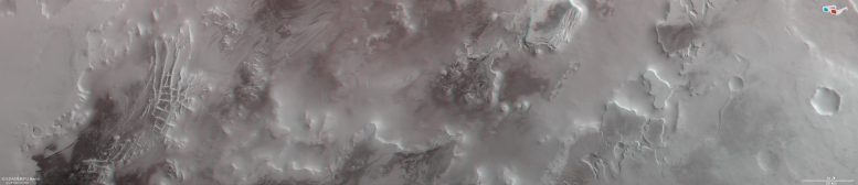 Marte Ciudad Inca y Región del Polo Sur en 3D