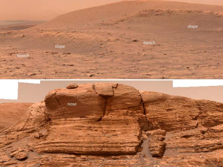 Mars Mont Mercou Outcrop Morphology
