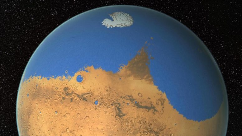 Mars Ocean Illustration