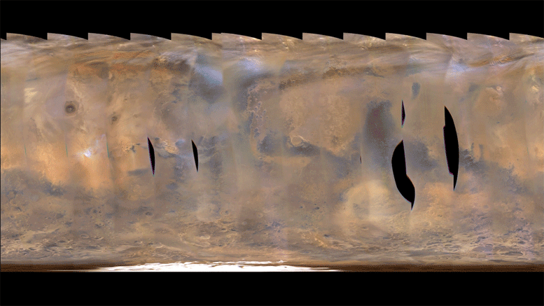 NASA Mars Orbiter Tracks Back-to-Back Regional Storms