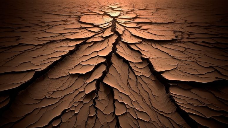 Mars Quake Earthquake Art Concept