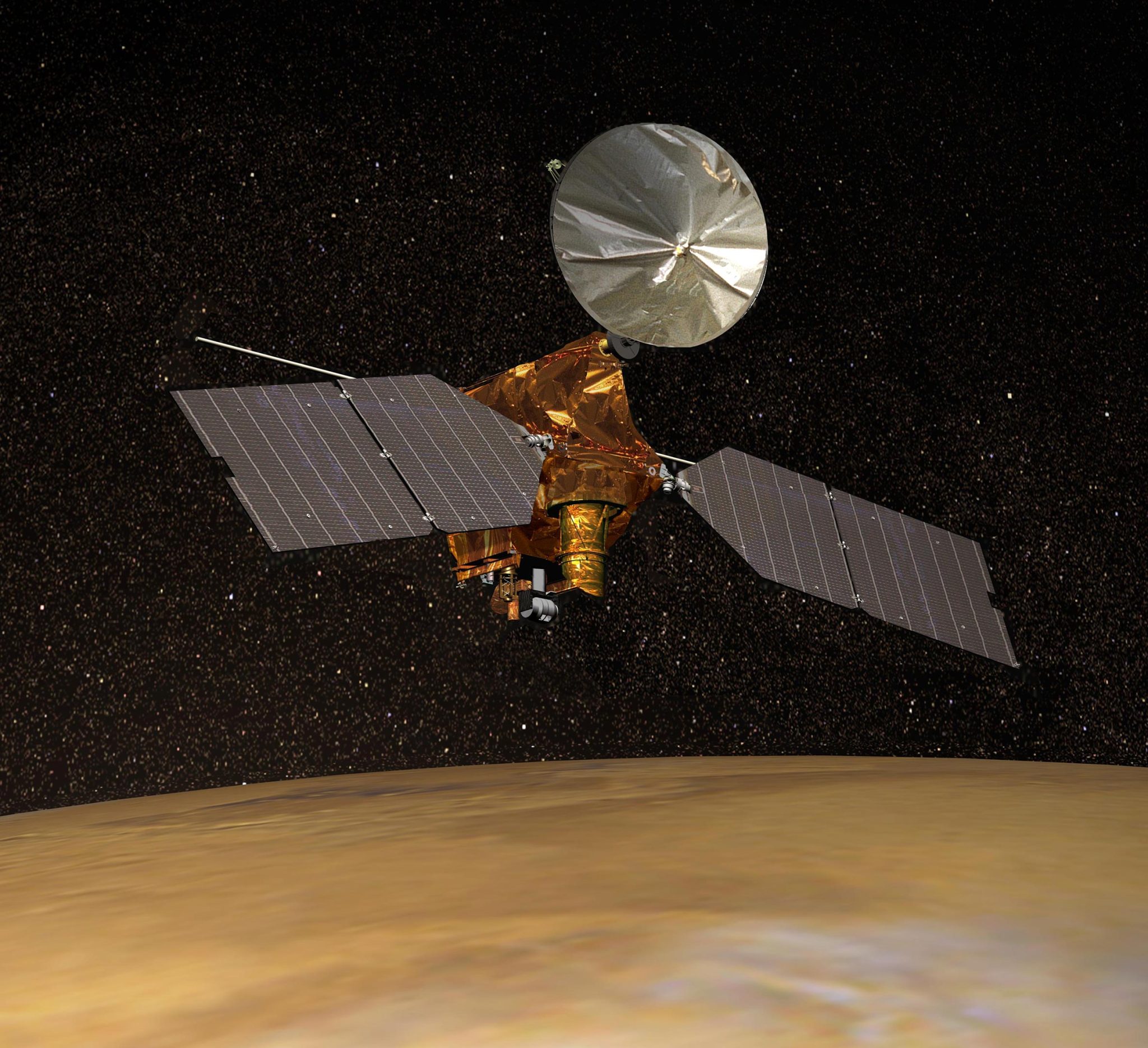 Raumsonde Mars Reconnaissance Orbiter (MRO).