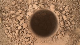 Mars Rover Drills First Sample of Mars Mountain