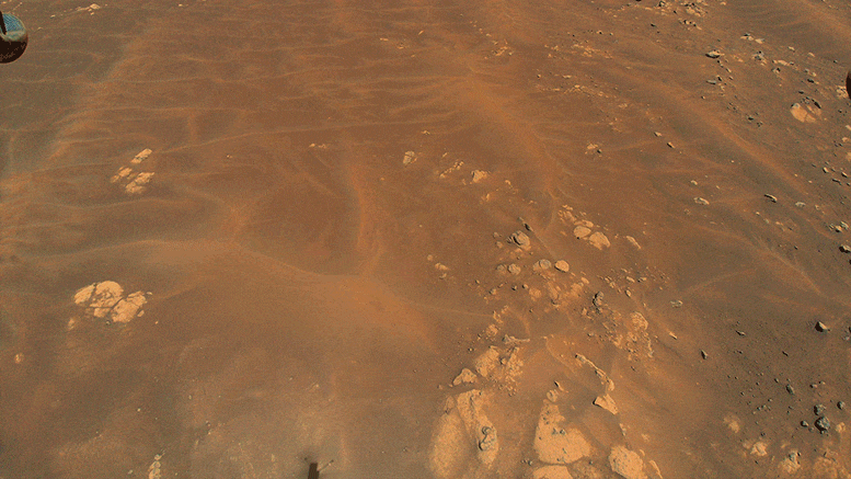 Un hélicoptère de la NASA sur Mars repère un terrain intrigant pour explorer le rover Perseverance