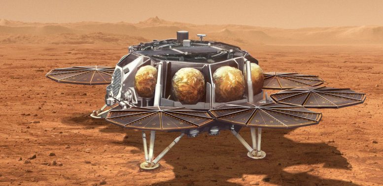 Mars Sample Retrieval Lander Concept Illustration