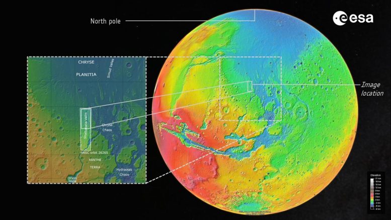 Mars Shalbatana Vallis Map